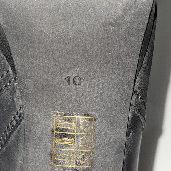 Jeffrey Campbell Amuse Ankle Boot Womens 10 Black Leather Platform High Heel - Picture 15 of 16